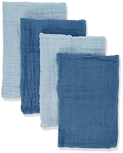 Pippi Unisex Baby 4er Pack Stoffwindeln, Spucktücher, Kuscheltücher oder Windeltücher, Geeignet Badebekleidungsset