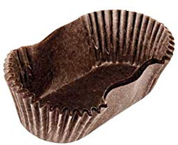ARTIGIAN CARTA 1000 pz pirottini muffin carta da forno, pirottini cupcake tulipano per dolci e cioccolatini marrone 3 x 6,5 x H 2,25 cm