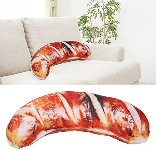 Tnfeeon Simulation Food Pillow, 3D-Spielzeugkissen Kissen Plüschtier Soft Sofa Wohnzimmer Schlafzimmer Auto Dekoration(Simulationswürste)