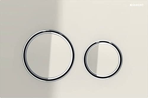 Geberit Sigma 21 Drückerplatte Glas Chrom/Sandgrau für UP720, UP320, UP300 und UP700