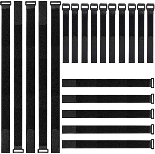 Klettverschluss Kabelbinder, XiXiRan Kabelbinder Klett, Klett Kabelbinder, Kabelklett, Klettbinder, Kabelbinder Klettverschluss, Kabelbinder Verschluss Wiederverwendbar, Schwarz