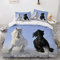 Schwarzes Und Weißes Pferd Mädchen Bettwäsche 135X200 Warm Weich Angenehme Schlafkomfort 3 Teilig Mikrofaser Bettwäsche-Sets,1 Bettbezug 135X200Cm Mit Reißverschluss + 2 Kissenbezüge 80X80