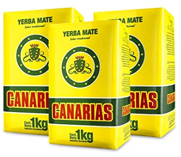 Qumir Pack de Yerba Mate Canarias 1Kg - 3 Unidades - Total 3 Kg de Yerba Mate