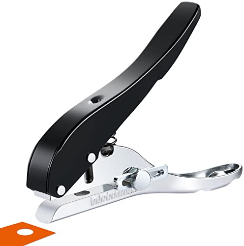 Locher 4 mm, Einzellocher, robuster Locher für Einzellocher, Papierstanzer, tragbar, Handlocher für Papierkarten, Kunststoffkarton
