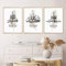 HTWLMM Islamische Arabische Kalligraphie Leinwandbilder Islam Beige Wanddekoration Wohnzimmer Schlafzimmer Kunstposter Bilder Rahmenlos (E,3X50X70CM)