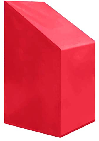 Premium Abdeckplane Stapelstühle 60x60x65/85 cmEssbank Sitzbank Holzbank Gartenmöbel Gartentisch Hülle Abdeckung Haube Schutzhülle Abdeckhaube 900 D, 500 g/m², 6.000 mm Wasserbeständigkeit Rot