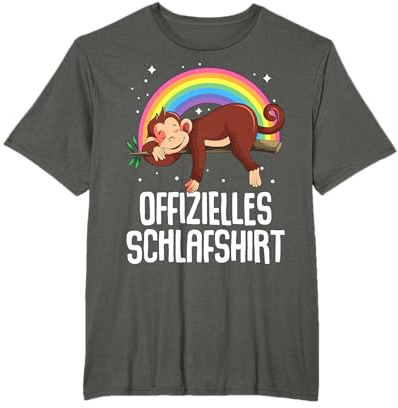 Offizielles Schlafshirt Affe Schlafanzug Affen T-Shirt