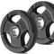 KK Weight Plates Cast Iron Barbell Weight Set - 2 Inches Hole Weight Plate Set For Women & Men - Non- Slip, Durable & Long-Lasting Olympic Weight Plates - Gym Equipment For Home & Gym (2 X 5 KG)