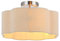 Newrays 3-Light Semi Flush Mount Deckenleuchte, Leinen Stoff Schatten Modern Close to Ceiling Lampe für Kinderzimmer Kinderzimmer Schlafzimmer Küche Flur Eingang mit 3PCS LED-Lampen