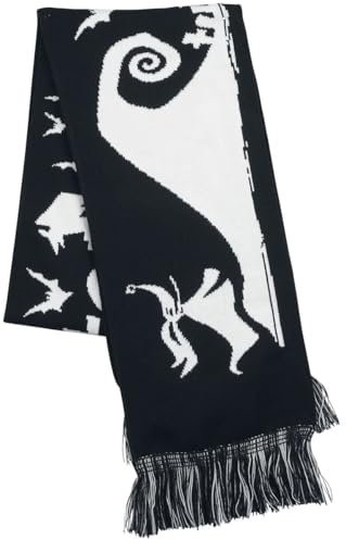 The Nightmare Before Christmas King Jack Unisex Schal schwarz/weiß