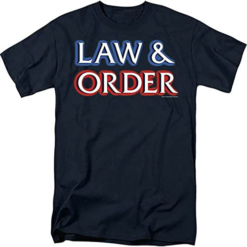 Law and Order Logo Adult T-Shirt Black M