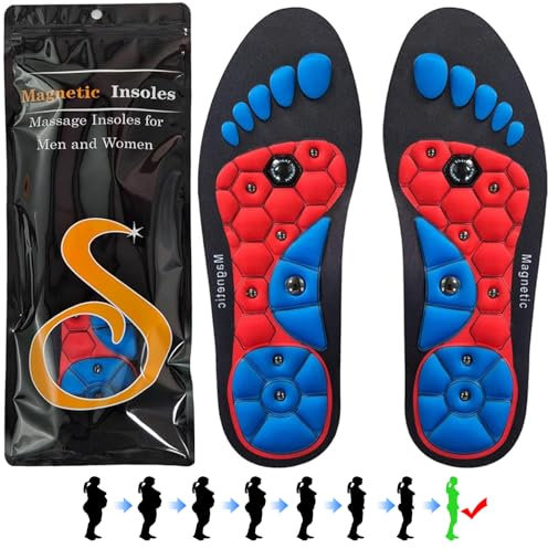 Einlagen zum Abnehmen, Magnetische Einlegesohlen Magnetischen Akupressur Einlagen Erleichterung Für Schmerzende Füße Mit Schuheinlagen Orthopädische gegen Müdigkeit und Fußschmerzen Küchenwerkzeug