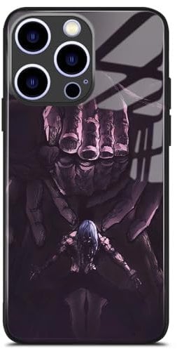 HWLHJJ Mahito Jjk Cool Style Shonen Anime Phone Case - Art Glass Cover, Unique Manga Shell for iPhone 14