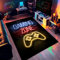FloAPa Gaming Bürostuhl Unterlage Bodenschutzmatte Bürostuhl Anti|Silp Kratzfest Schreibtischstuhl Unterlage Teppich Für Parkett Und Hartböden,005,80 * 120CM