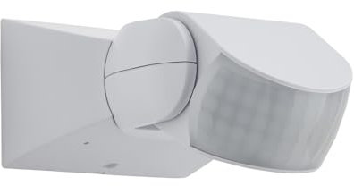 Litecraft Garrett Stealth Outdoor PIR Motion Sensor with Override Feature (White)