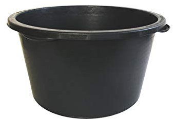 2x Handelskönig Mörtelkübel 90 Liter Kübel Mörtelwanne Mörteleimer Putzeimer Zementkübel Baustelle Mörtelkasten Maurerkasten