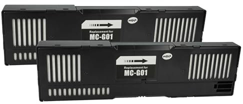 vhbw 2X Resttintenbehälter Ersatz für Canon MC-G01, 4628C001 für Tintenstrahldrucker - Wartungsbox