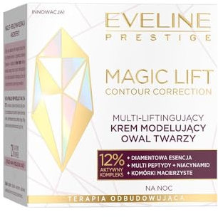 Eveline Cosmetics Magic Lift Verjüngende Nacht-Lifting-Creme mit 12% Aktivkomplex - Anti-Aging-Pflege für reife Haut