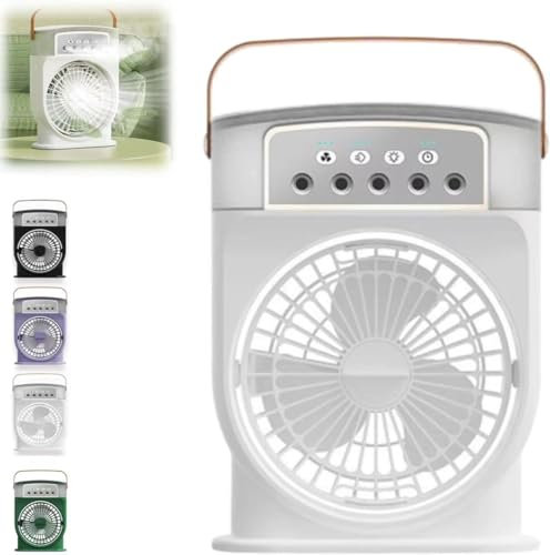 Polarlux - Aire acondicionado Polarlux, ventilador de hielo Polarlux, ventilador de hielo Polar Lux, aire acondicionado Polar Lux, ventilador de refrigeración portátil de 3 velocidades de viento,