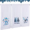 Tiamon Weihnachtshandtücher für Badezimmer, Baumwolle, bestickt, 34 x 74 cm, Weihnachts-Schneeflocke, Geschirrtuch, Fingerspitzen-Handtuch, dekorativ für den Winter, Urlaub, Küche, Bad, Geschenk