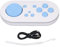XUMIUZIY Wireless Bluetooth Controller, Portable Bluetooth Wireless for Anki App, Compact Wireless Gaming Controller with Cable and Strap for Switch (Blue)