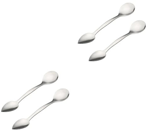 Mikinona Cocciaio Kiwi Acciaio 4 Pz Cucchiaio Da Frutta Cucchiaio Da Pompelmo in Acciaio Inossidabile in Acciaio Inossidabile Paletta Da Scavo Cucchiai Di Pompelmo