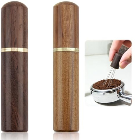 Smomend 2 Stück Verbessertes WDT Werkzeug Espresso, Verbessertes Kaffee Espresso Nadel 0,4 mm, Espresso Kaffeerührer Tamper für Präzise Kaffeezubereitung und als Geschenk für Baristas, Kaffee Zubehör