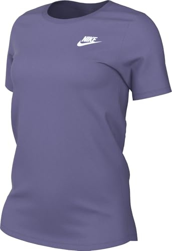 Nike Damen Club T-Shirt, Dusty Amethyst, L