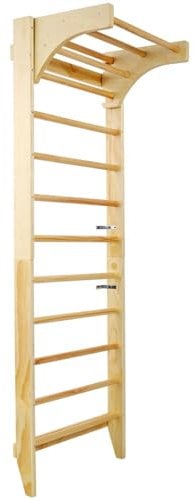 SAYEYBU éChelle SuéDoise en Bois, avec Barre De Traction RéGlable, éQuipement De Fitness Mural, pour La Gymnastique, La Musculation Et Les Exercices à Domicile,A,02