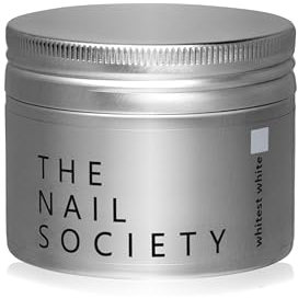 The Nail Society Acrylic Powder - 56g Whitest White - Professional Nail Art Extension Powder