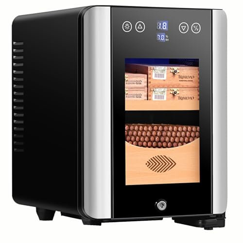 Humidore Zigarrenschrank - Elektrischer Kühlhumidor Für 100 Zigarren - Humidor-Befeuchter - 8l Elektrische Zigarrenhumidore - Elektronischer Zigarrenschrank