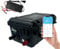 SaiJiaoYang LiFePO4 12V 100Ah, Marine Battery avec Bluetooth et Chargeur BMS 100A Intégré 6000+ Cycles Pour Bateau, Camping Car, Pêche à la Ligne, Moteurs de Traîne