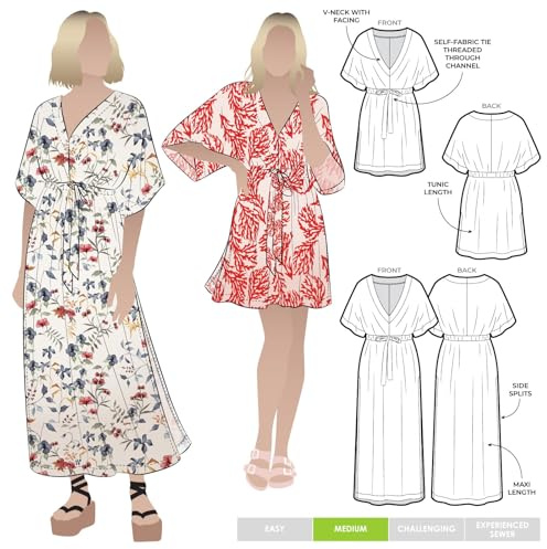 Style Arc Sewing Pattern - Summer Coverup Dress (Sizes 10-22)