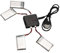 Kisangel 4 Pièces Batterie Lipo 3.7v 500mah Chargeur Batterie Lipo 500 Mah