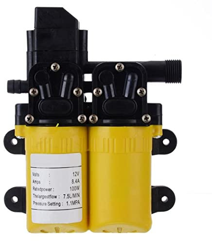 Pompes à eau, pièces et accessoires Pompe à eau, pompe à eau à diaphragme haute pression DC 12V 100W Moteur de caravane marine automatique