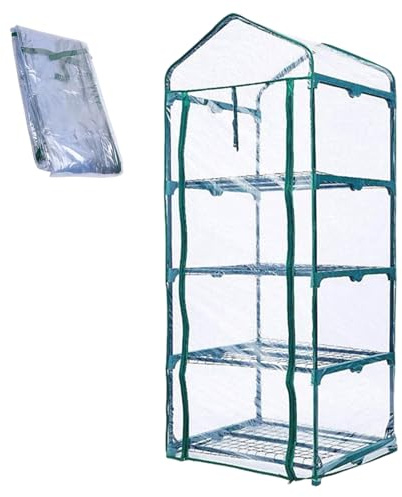 Niesel Gewächshausabdeckung für Hochbeet - Gewächshausabdeckung aus PVC - UV-beständiger Schutzschirm als Ersatz für Garten, Terrasse, Balkon, Bauernhof, Pflanzen