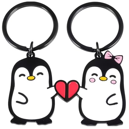 Generisch Pinguin Figur - Niedliche Und Tragbare 3D-Figur In Pinguinform - 3D Figuren Schlüsselanhänger | Für Damen Herren Kinder Freunde Kollegen Rucksack Handtasche Valentinstag