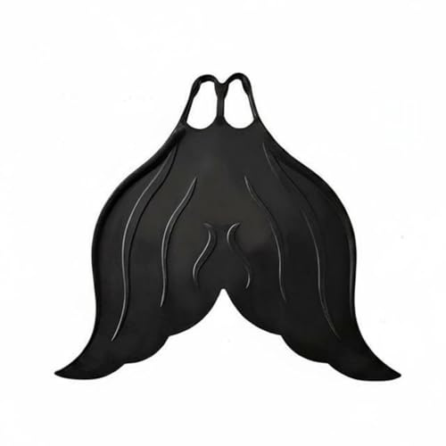 KiBcsLic Monofin Nuoto Monopinna Sirena Silicone Allenamento Nuoto Funzionale Movimento Adatta Allenamento Piscina Fotografia Sottacqua Gioco Acquatico , Nero Elegante , 37-39