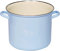 Riess, 0272-006, Topf mit Chromrand 18, CLASSIC - BUNT/PASTELL, Farbe Blau, Durchmesser 18 cm, Höhe 15.6 cm, Inhalt 3 Liter, Emaille, OHNE DECKEL, Deckel optional, Kochtopf, Induktion