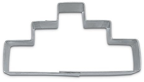 Städter Siegerpodest Ausstechform, Edelstahl, Silber, 7 cm