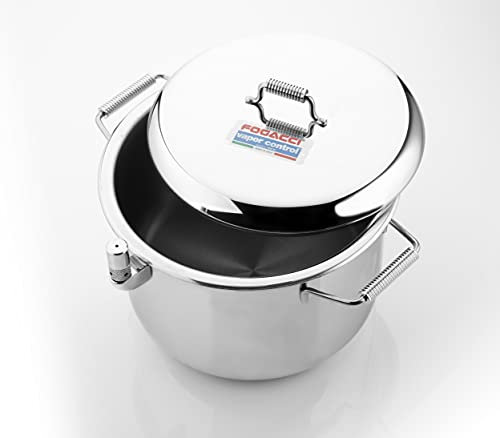 Fogacci 0942 Pentola, Acciaio Inossidabile, Grigio, 26 cm