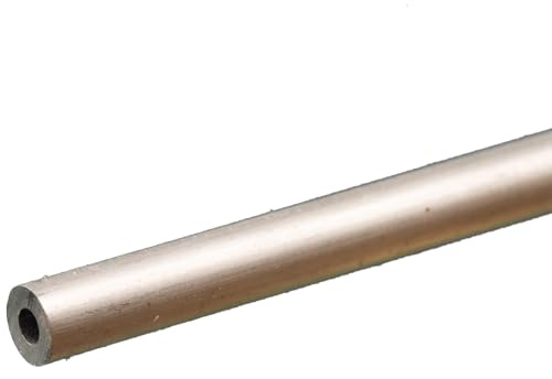 K&S Precision Metals Round Aluminum Tube 83060 – 3/16 OD x 0.049 Wall x 12 Long – DIY Crafts, Model Building, Home Projects, Made in USA, 1 Tube