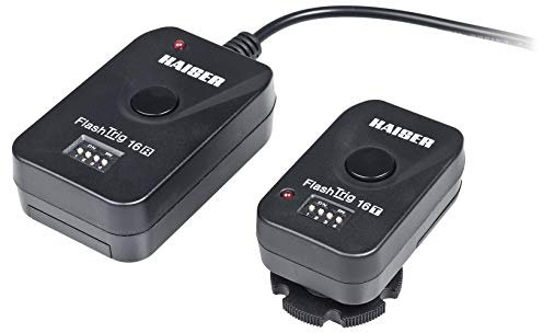 Kaiser Fototechnik 7016 Funk-Studioblitzauslöser FlashTrig 16 Sender und Empfänger