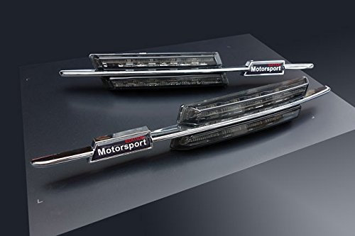 LED Seitenblinker Klar Rauchglas Schwarz Links+Rechts Set