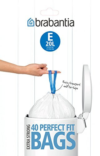 Brabantia Bin Liner E, 20L, 40 Bags