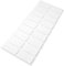 Adsamm® / 18 x Selbstklebende Filzgleiter/Weiß / 25x50 mm/Rechteckig/Möbelgleiter aus Filz mit 3.5 mm Stärke/Möbel- und Bodengleiter