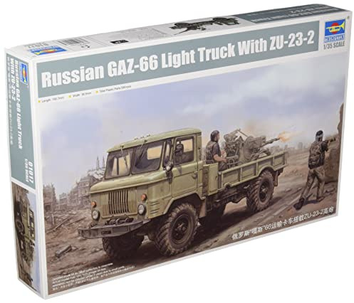 Trumpeter 1/35 GAZ 66 II, TRU01017, Mehrfarbig