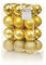 Christbaumkugeln, Mehrfarbig, 24 Stück
