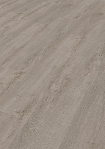 TEPCOR® Vinylboden Klick RIGID (Grey Oak) | Premium Vinylbodenbelag mit Klicksystem | 4,5 mm Stark - 0,30 mm Nutzschicht | 1 Paket - 2,61 m² | Wasserfest | Holzoptik