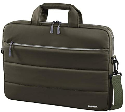 Hama Toronto 14 Olive Aktentasche – Laptoptaschen (Aktentasche, 35,8 cm (14,1 Zoll), Schultergurt, 320 g, Olivgrün